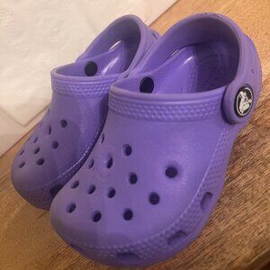 Purple Crocs C7 CUTE!